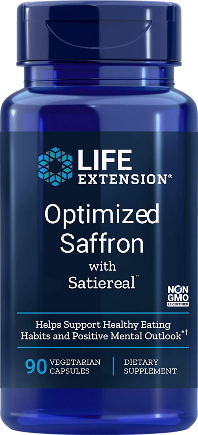 Life Extension Optimized Saffron Extract with Satiereal, 90 Capsule