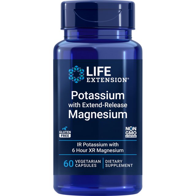 Life Extension Potassium with ExtendRelease Magnesium Heart health