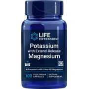 Life Extension Potassium with Extend-Release Magnesium, 100 Veg Caps