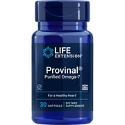 Life Extension Provinal Purified Omega-7 - Daily Essential Omega 7 Fatty Acids Supplement, Palmitoleic Acid Fish Oil For Heart Health & Inflammation Health Support - Gluten-Free, Non-GMO - 30 Softgels