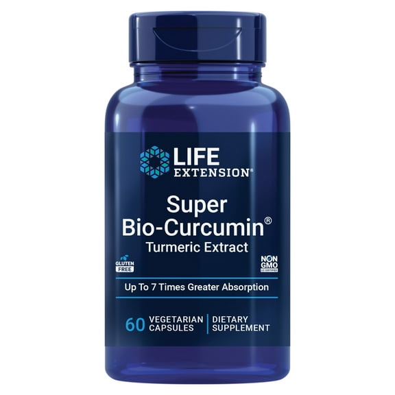 Life Extension, Super Bio-Curcumin Turmeric Extract, 400 mg, curcumin, whole-body health, highly absorbable, vegetarian, 60 capsules