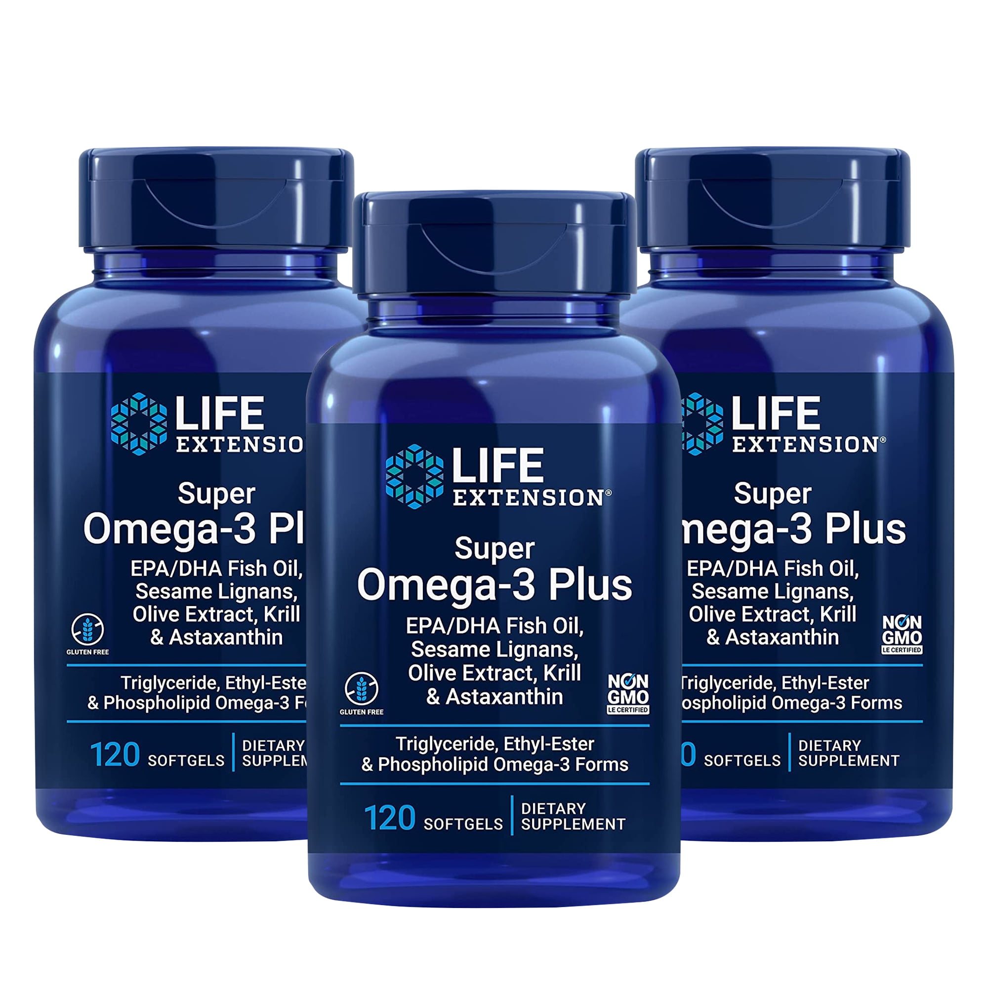 Life Extension Super Omega3 Plus EPA/DHA Fish Oil, Sesame Lignans