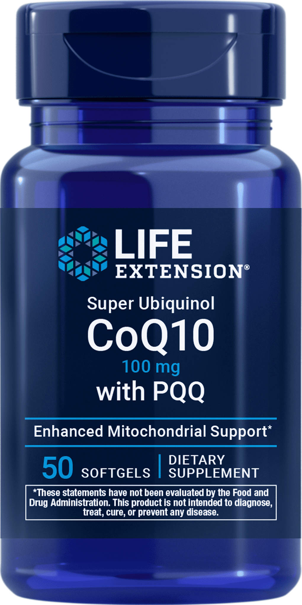 Life Extension Super Ubiquinol CoQ10 with PQQ, 50 Softgels
