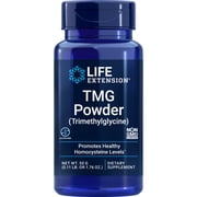 Life Extension TMG Powder   Trimethylglycine   Helps Maintain Normal Homocysteine Levels, Heart Health   Gluten-Free, Non-GMO, Vegetarian   Net Wt. 50 g 0.11 lb. or 1.76 oz.