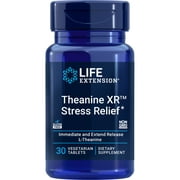 Life Extension Theanine XR™ Stress Relief – L-Theanine – Promotes a Calm Response to Daytime Stress – Non-GMO, Gluten-Free, Vegetarian – 30 Tablets