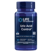 Life Extension Uric Acid Control - Ayuric Terminalia Bellerica Fruit Extract Supplement - Support Healthy Uric Acid Level - Non-GMO, Gluten Free - 60 Vegetarian Capsules