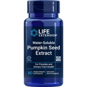 Life Extension Water-Soluble Pumpkin Seed Extract - Promotes Prostate & Urinary Tract Health - Gluten-Free, Non-GMO - 60 Vegetarian Capsules