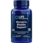 Life Extension Women's Bladder Support – For Bladder Health and Normal Urinary Frequency – Horsetail, Lindera and Three-Leaf Caper Extracts – Non-GMO – Gluten-Free — 60 Vegetarian Capsules