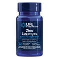 thumbnail image 1 of Life Extension Zinc Lozenges, zinc oxide, zinc gluconate, tasty fast-acting immune support, gluten-free, non-GMO, vegetarian, 60 lozenges, 1 of 9