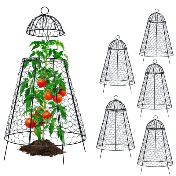 Life Finds Chicken Wire Garden Cloche Set, Protective Plant Cover, Pack of 6