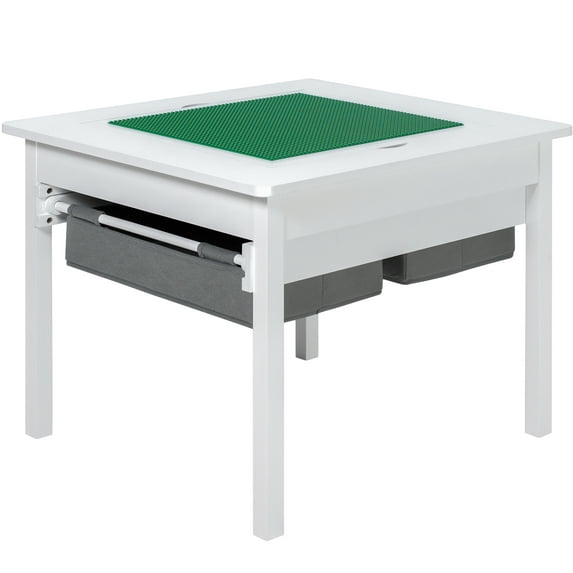 Life Finds Kids' Play Table with Storage Drawers Designed for Lego Bricks