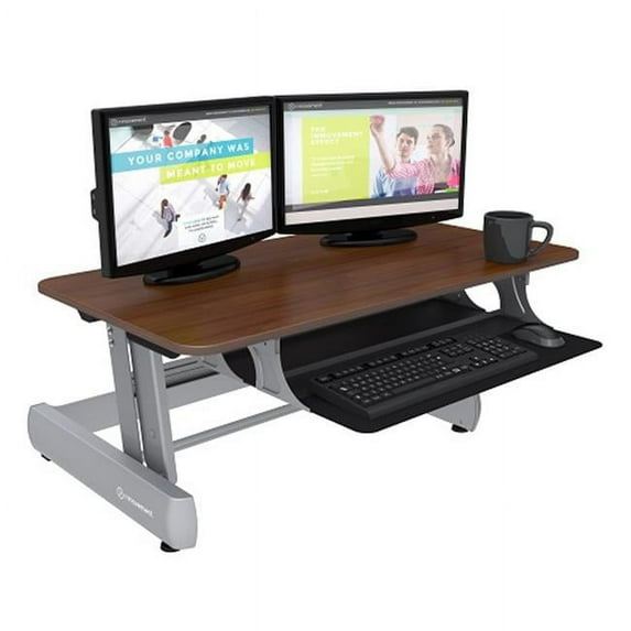 Life Fitness IM-DKDESKREADY Elevate In Movement DT2 Desktop, Dark Wood