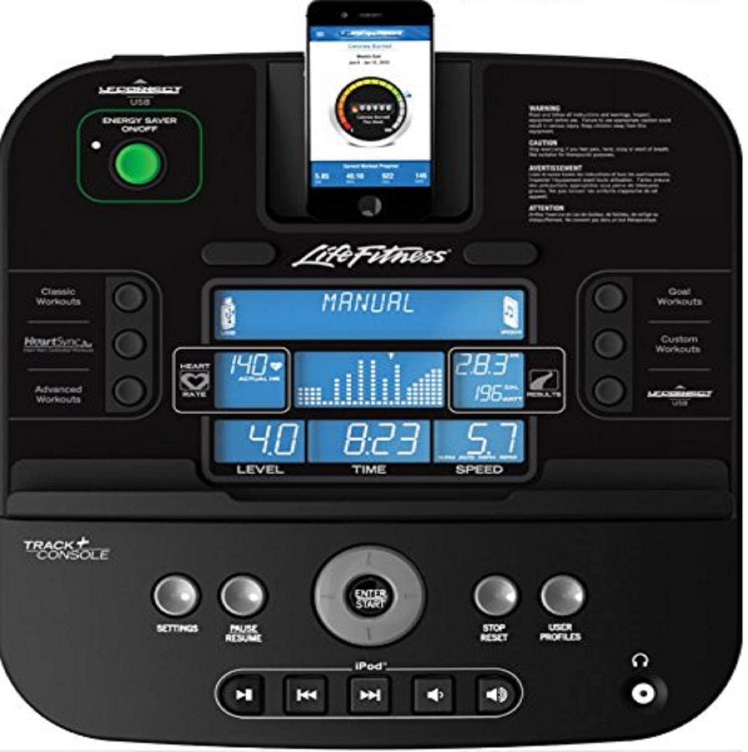 Life Fitness Track Track Display Console for F3 T3 Treadmill Walmart