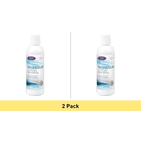 Life Flo Optimal Health Super Concentrated Magnesium Skin Lotion, 8 Oz - 2 Pack