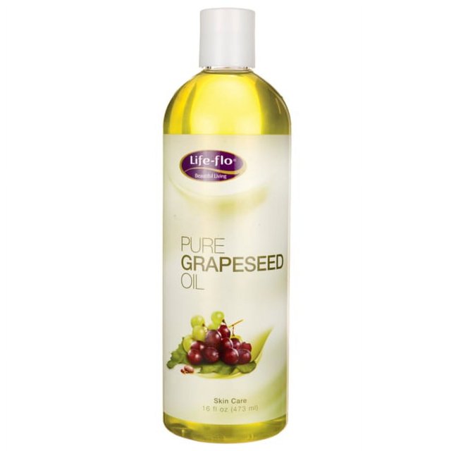 LifeFlo Pure Grapeseed Oil For Skin & Hair, Aromatherapy, Massage