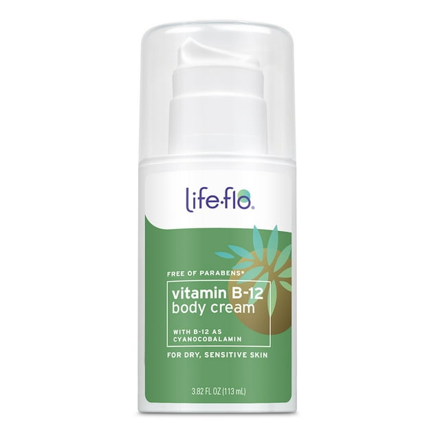 LifeFlo Vitamin B12 Cream For Sensitive Skin Soothes & Moisturizes With Aloe Vera, Avocado