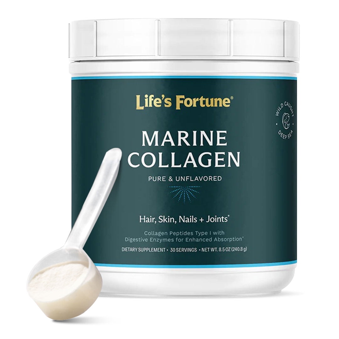 Life Fortune’s Marine Collagen Peptide Type 1 30 Servings For Hair