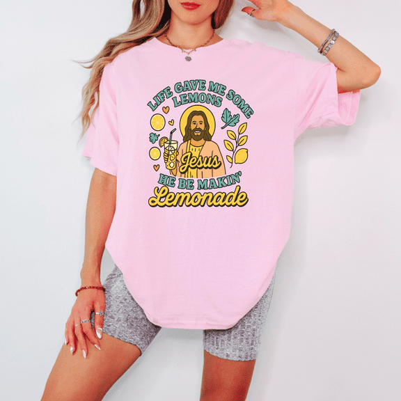 Life Gave Me Lemons But Jesus Makes Lemonade T-Shirt – Christian Faith Tee for Men & Women