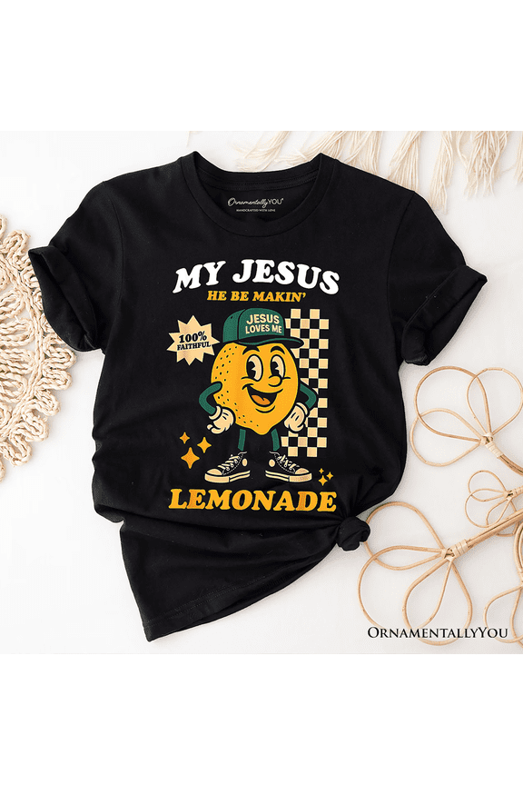 Life Gave Me Lemons Jesus Lemonade T-Shirt, Funny Christian Faith Retro Tee