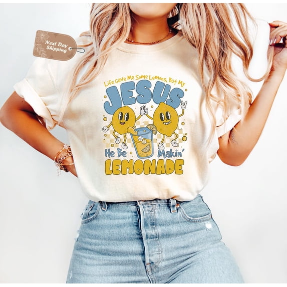 Life Gave Me Lemons Shirt, F@ith-Inspired Positive Message Tee, Lemonade Quote Graphic Shirt