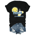 thumbnail image 1 of Life Gave Me Some Lemons But My Jesus He Be Making Lemonade Shirt Funny Lemonade Print Tshirt Short Sleeve, 1 of 8