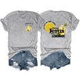 thumbnail image 1 of Life Gave Me Some Lemons But My Jesus He Be Making Lemonade Shirt Lemons Graphic Tees For Women, 1 of 7