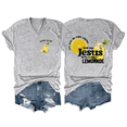 thumbnail image 1 of Life Gave Me Some Lemons But My Jesus He Be Making Lemonade V Neck Shirt Lemons Graphic Tees For Women, 1 of 7