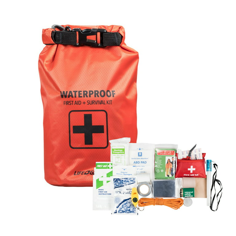  Survival Kit and First Aid Kit, 142Pcs Professional