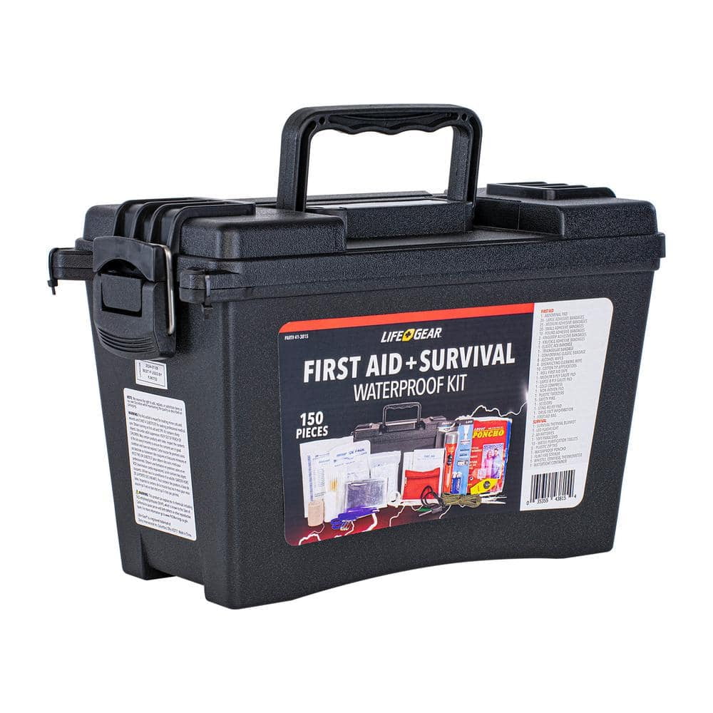 Life+Gear 150pc First Aid Survival Kit in Waterproof Case - Walmart.com