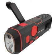 Life Gear Storm Proof LED 100 Lm. Crank Emergency Light and Radio LG38-60675-RED