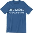 thumbnail image 1 of Life Goals Pet Call The Cows Cattle Country Animal Farm Men's T-Shirt, 1 of 4