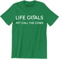 thumbnail image 1 of Life Goals Pet Call The Cows Cattle Country Animal Farm Men's T-Shirt, 1 of 4