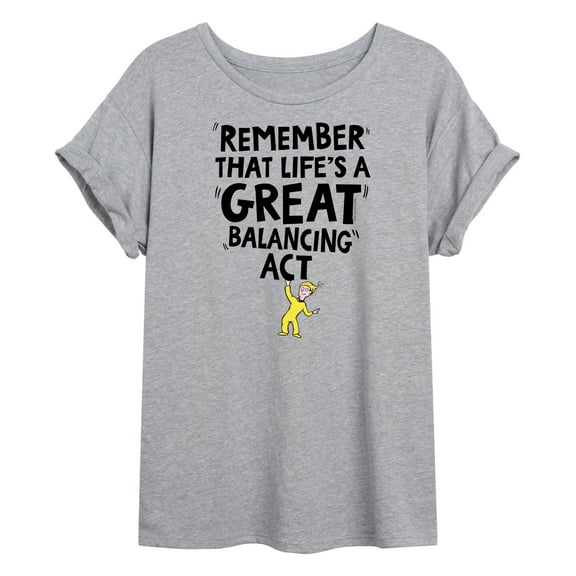 Life Great Balancing Act - Women's Oversized T-Shirt