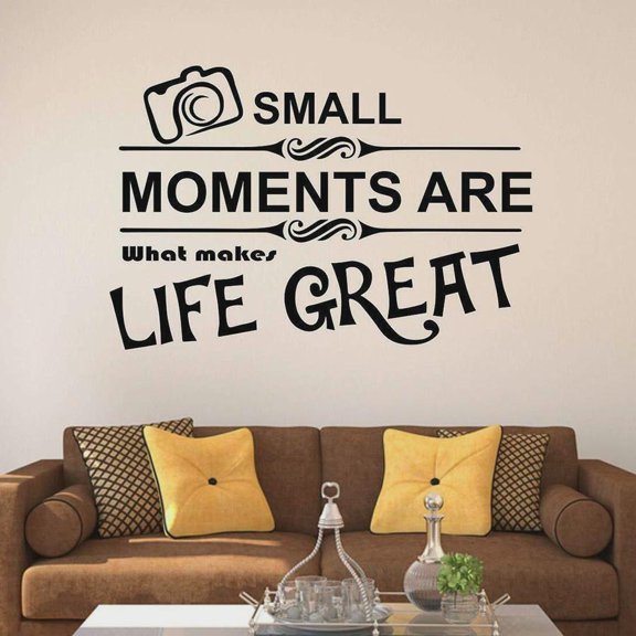 Life Great Quotes Wall Sticker Vinyl Window Decal For Kids Bedroom Nursery Baby Room Home Decor Camera Lettering Mural Art 74x109cm