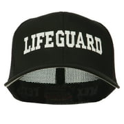 Life Guard Embroidered Flexfit Mesh Cap - Black OSFM
