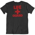 thumbnail image 1 of Life Guard. T-Shirt Gift for Surfers, Divers, Coast Guard, Men and Women Black, 1 of 8