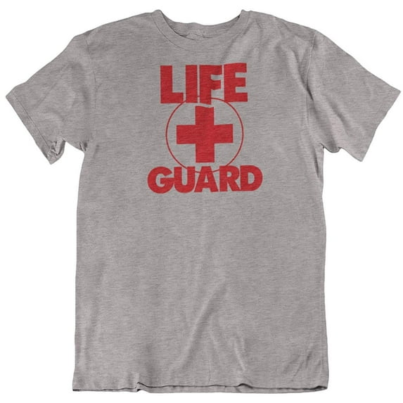 Life Guard. T-Shirt Gift for Surfers, Divers, Coast Guard, Men and Women Light Grey