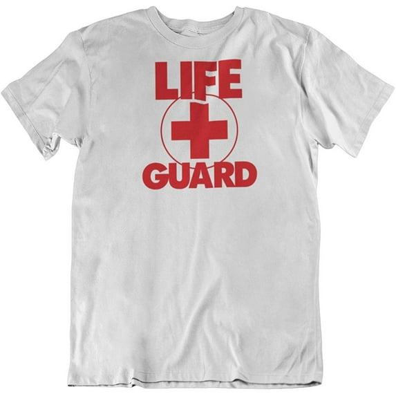 Life Guard. T-Shirt Gift for Surfers, Divers, Coast Guard, Men and Women White