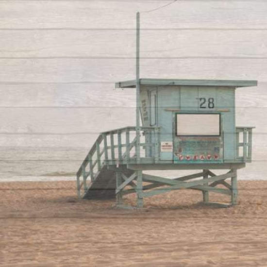 Life Guard White Wash Canvas Art - Susan Bryant (24 x 24)