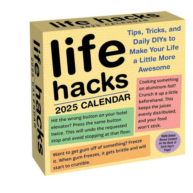 Life Hacks 2025 Daytoday Calendar