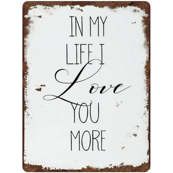 in My Life I Love You More Master Bedroom Wall Art Bedroom Room Wall Art Over The Bed Wall Sign Decor Romantic Quote Sign Nursery Wall Decor 16x12 Inch