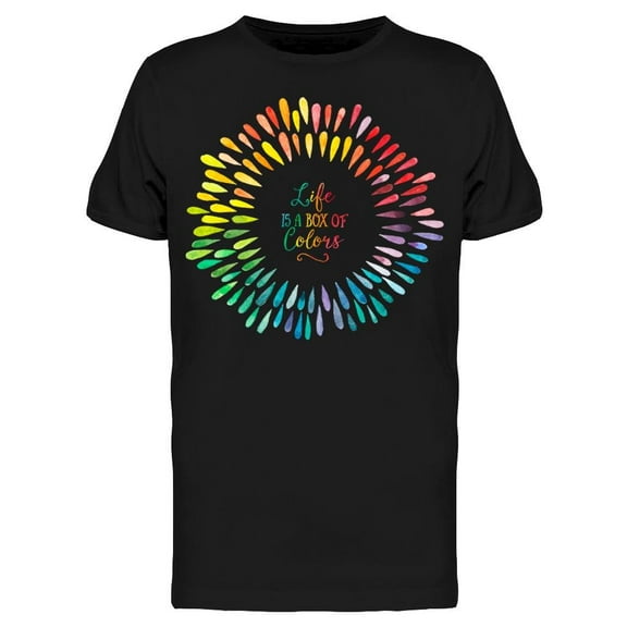 Life Is A Box Of Colors T-Shirt Men -Image by Shutterstock, Male x-Large