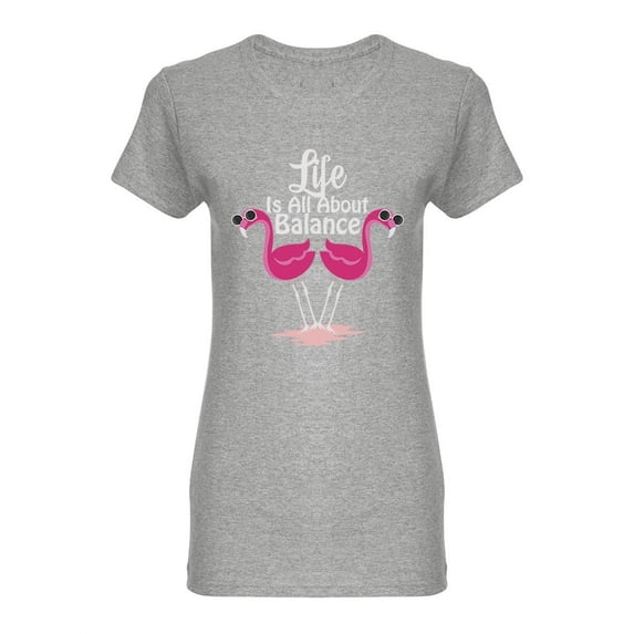 Life Is All About Balance Design Shaped T-Shirt Women -Image by Shutterstock, Female Medium