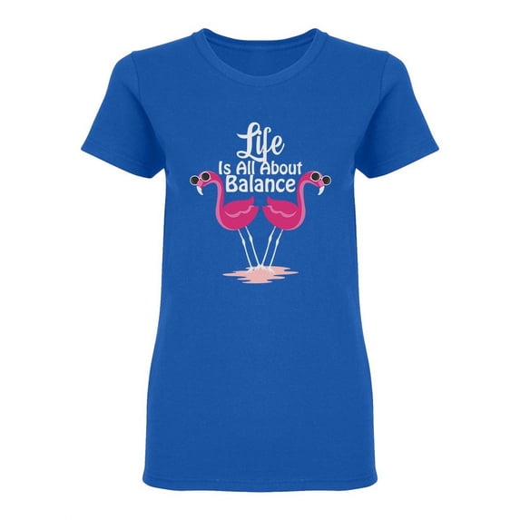Life Is All About Balance Design Shaped T-Shirt Women -Image by Shutterstock, Female x-Large