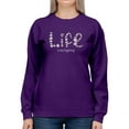 thumbnail image 1 of Life Is Beggining Daisies Sweatshirt Women -Image by Shutterstock, Female 3X-Large, 1 of 4