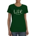 thumbnail image 1 of Life Is Beggining Daisies T-Shirt Women -Image by Shutterstock, Female XX-Large, 1 of 4
