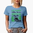 thumbnail image 1 of Life Is Best When You're Camping with Friends, Baby Blue T-Shirt, 3XL, 1 of 5
