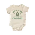 thumbnail image 1 of Life Is Better Around The Campfire Camping Baby Boy Girl Clothes Bodysuit Cute Baby Onesie, BABY BODYSUIT LAT 4424, 1 of 3