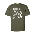 thumbnail image 1 of Life Is Better At The Beach Adult Short Sleeve T-shirt, 1 of 4