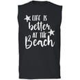 thumbnail image 1 of Life Is Better At The Beach Adult Sleeveless Tee, 1 of 3